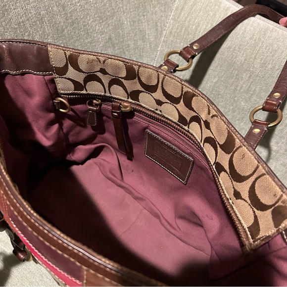 Coach Tote Bag Vintage Coach Handbag - Picture 5 of 14